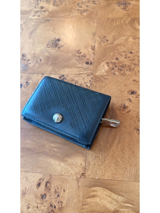 Bally Other - Bally Black Leather Compact Wallet with Coin Pocket and Snap Closure